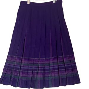 Pendleton Purple Plaid Midi Skirt